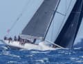 „Ranger“ (42 Meter) reiste als einzige J zur Bucket. US-Segelprofi Ed Baird hatte am Steuer alle Hände voll zu tun