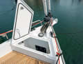 Moody DS 41: The Moody is the only boat in the comparison to offer a proper sail load as standard. The anchor locker in front can be accessed through a watertight hatch if necessary