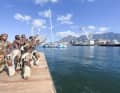 Dance, drums and Table Mountain backdrop for the winners