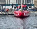 Gleiche Perspektive, anderes Boot: Hier zu sehen Sam Davies' „Initiatives Cœur 4“ mit sichelförmigen Foils, mit denen nun auch Boris Herrmanns Schiff ausgestattet ist