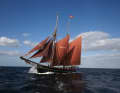 The Marstal schooner "Zuversicht" as the flagship of the Kiel Youth Sailing Association