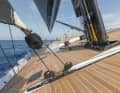 "Galateia", self-tacking jib and Cariboni hydraulic cylinder