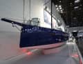 Long bowsprit and a negative stem. RM yachts are known for their performance-orientated focus
