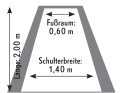 Triangular berth (example: Bavaria Cruiser 37)