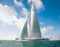 The "M5" measures 4,538 square metres of sail area