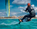 Kiter Flo Gruber in Aktion