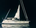 Part of the mainsail was still set