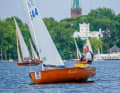 Claas Würdemann with his O dinghy "Bommel"
