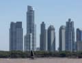 Die Skyline überragte dabei selbst die hochfliegenden Segler 