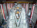 A few metres away: The timber deck is already in place on the foredeck and the deckhouse is clad in teak