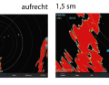 The displays of the broadband radars are shown in the individual test images. These are radars commonly used on yachts.