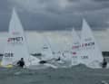 Sehr viel Action gab es auch in den Ilca-Klassen bei harten Bedingungen vor Warnemünde
