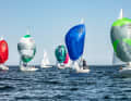 H-Boote unter Spinnaker bei der Warnemünder Woche