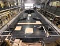 The deck is made from carbon prepregs on a Nomex core