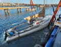Written off, but not abandoned: The yacht lay aground for four days and was written off as a total loss. Trainee boat builder Bastian Kemper bought it for a symbolic euro