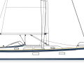 Die neue Hallberg Rassy 370 kommt im klassischen HR-Design