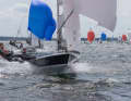 The leading 505 sailors Philippe Boite/Marin Carot from France put in an impressive performance
