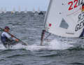 Local hero Hannah Anderssohn successfully returned to the regatta after a break from her studies with a race win and third place