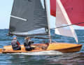 Regatta-Schönheit in Holz, gesegelt von Andreas Jungclaus und Katharina Menge