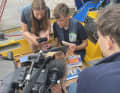Pupils from Reutershagen Grammar School researched the effects of the Australian chalk tube worm