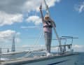 DSV President Mona Küppers gave the starting signal for the classic Rund Bornholm race