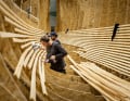 Sur Mallen, les constructeurs de yachts de Baltic ont vissé des lattes ...