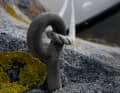 If threaded incorrectly, the line develops more leverage in the eye and can bend the bolt.