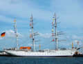 Museumsschiff "Gorch Fock I" in ihrem Heimathafen Stralsund.