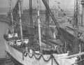 „Gorch Fock I“ beim Stapellauf 1933 bei Blohm+Voss.