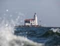 The striking Paard van Marken lighthouse.