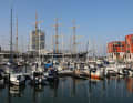 The Passat harbour with the "Passat" in the background.