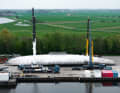 Große Operation: Für das 68-Meter-Projekt 3095 forderte Vitters vier Autokräne an, die ...