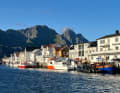 Fishing vessels at the eastern pier in Heimsundet. Yachts are also moored here.