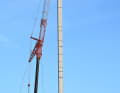 Special cranes were needed to place them.