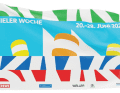 Flags are a must at a maritime event.