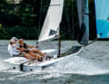 Drei Personen sollen mit der Melges 19 schnell und unkompliziert segeln.