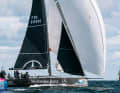 The silver medallist MERCEDES BENZ also showed impressive speed downwind.