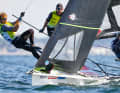 Die Dänen Frederik Rask/Jakob Precht Jensen verloren das gelbe Trikot am dritten Tag der Kieler Woche und sind nun Verfolger Nummer eins der 49er