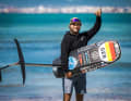 Freut sich auf den Start bei der olympischen Testregatta in Marseille am 9. Juli: Formula-Kite-Ass Flo Gruber