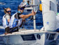 I campioni del mondo 470 Luise Wanser e Philipp Autenrieth sono stati il miglior equipaggio tedesco, al quarto posto dopo quattro dei sei giorni di regata.
