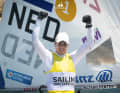 Marit Bouwmeester won "test gold" for the Netherlands in the Ilca 6