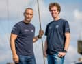 Skipper Fabrice Amedeo and Andreas Baden start the Transat classic together on "Nexans - Art & Fenêtre"