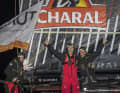 Les co-skippers de "Charal" Jérémie Beyou et Franck Cammas ont remporté le Défi Azimut