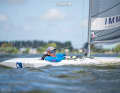 Heiko Kröger in the 2.4m Norlin OD at the World Sailing Championships on the Braassemermeer