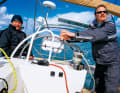 Relaxed: The raised winch platforms allow efficient cranking even when standing up