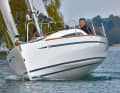 Agile in light winds: the narrow waterline helps.