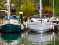 The new boat is wider and also has more volume in the foredeck, but has a narrower waterline.