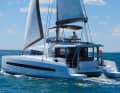 Bali 4.3: Front cockpit, high boom, large cockpit, smaller saloon, lots of canvas: this cat is designed for warm waters like no other. The basic idea of the brand is similar to Bavaria's Nautitech Open 40 and 46