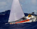 Beeindruckender Schnappschuss: 1500 Seemeilen vor Antigua traf Niels Kamphuis mit seiner „Biggest Monkey“ auf ein Begleitboot der „World Toughest Row“, einer Ruderregatta über den Atlantik.