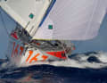 The race continues at full speed: after twelve sailors crossed the Atlantic in the Globe 580 Transat in January, the race around the world is now underway. The picture shows the "Biggest Monkey" of Dutchman Niels Kamphuis. He came third in the Transat race, but will not be competing in the Mini Globe Race.